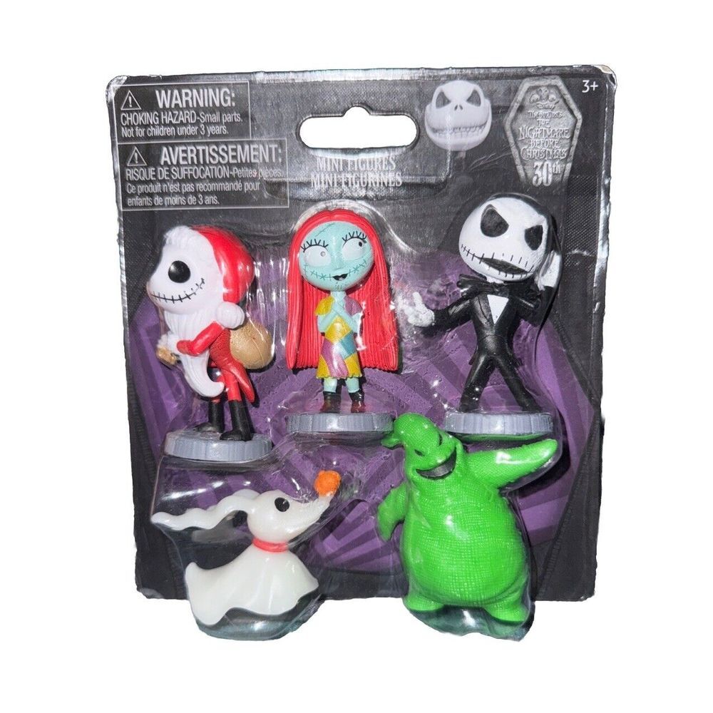 Disney Nightmare Before Christmas 2.5 Inch Mini Figures 5 Pack New